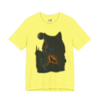 Midnight Wolf Instinct Tee – Unisex Streetwear Graphic Tee