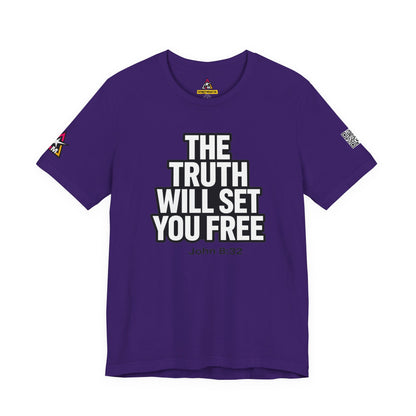 The Truth Will Set You Free Graphic T-Shirt | John 8:32 Christian Tee | Faith Streetwear Shirt