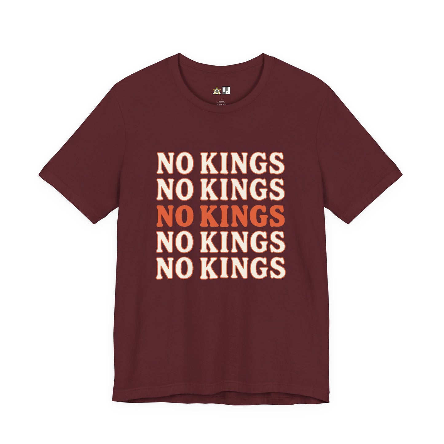 No Kings Pattern Dominance – Unisex Streetwear Graphic Tee