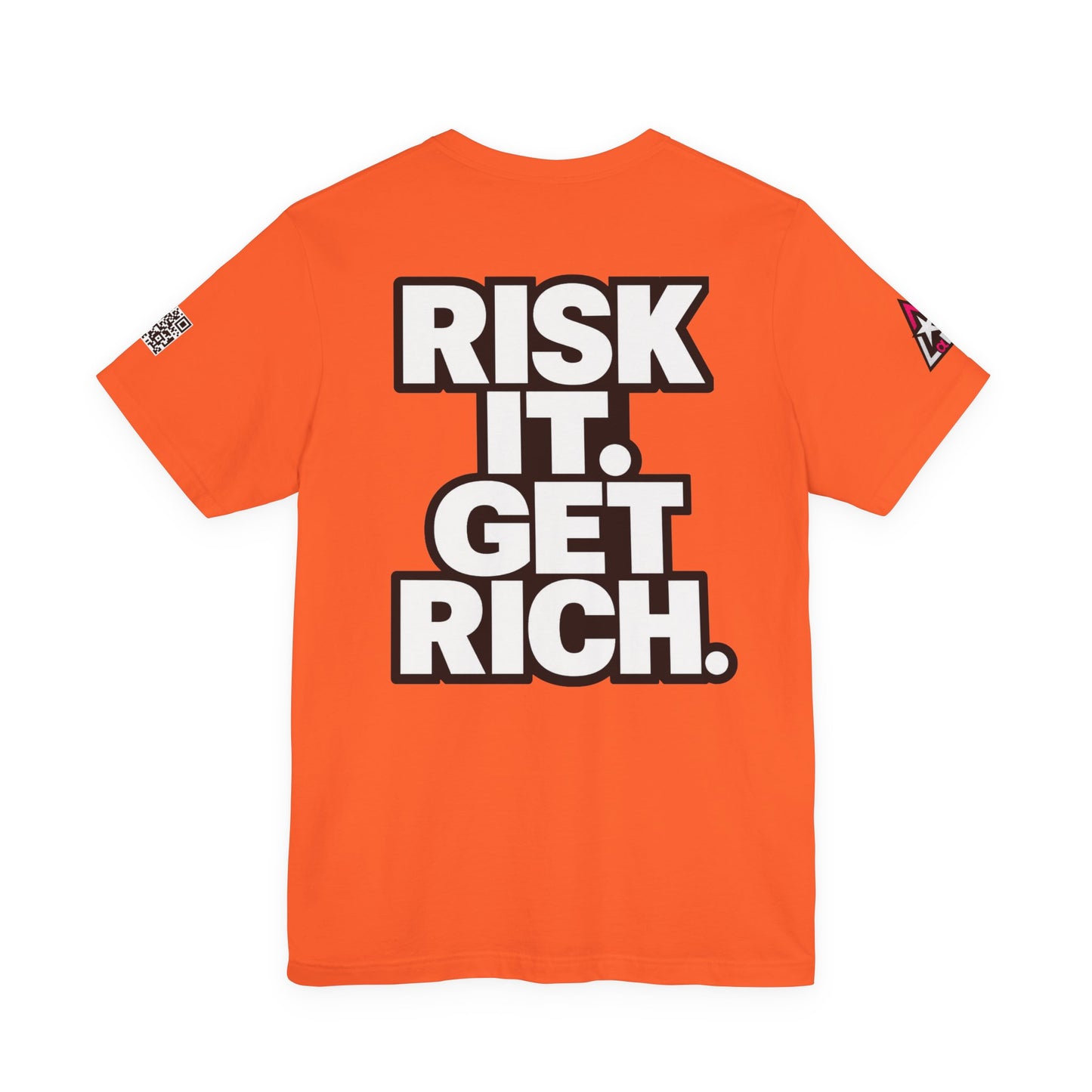Risk It. Get Rich. – Bold Motivational Graphic Tee