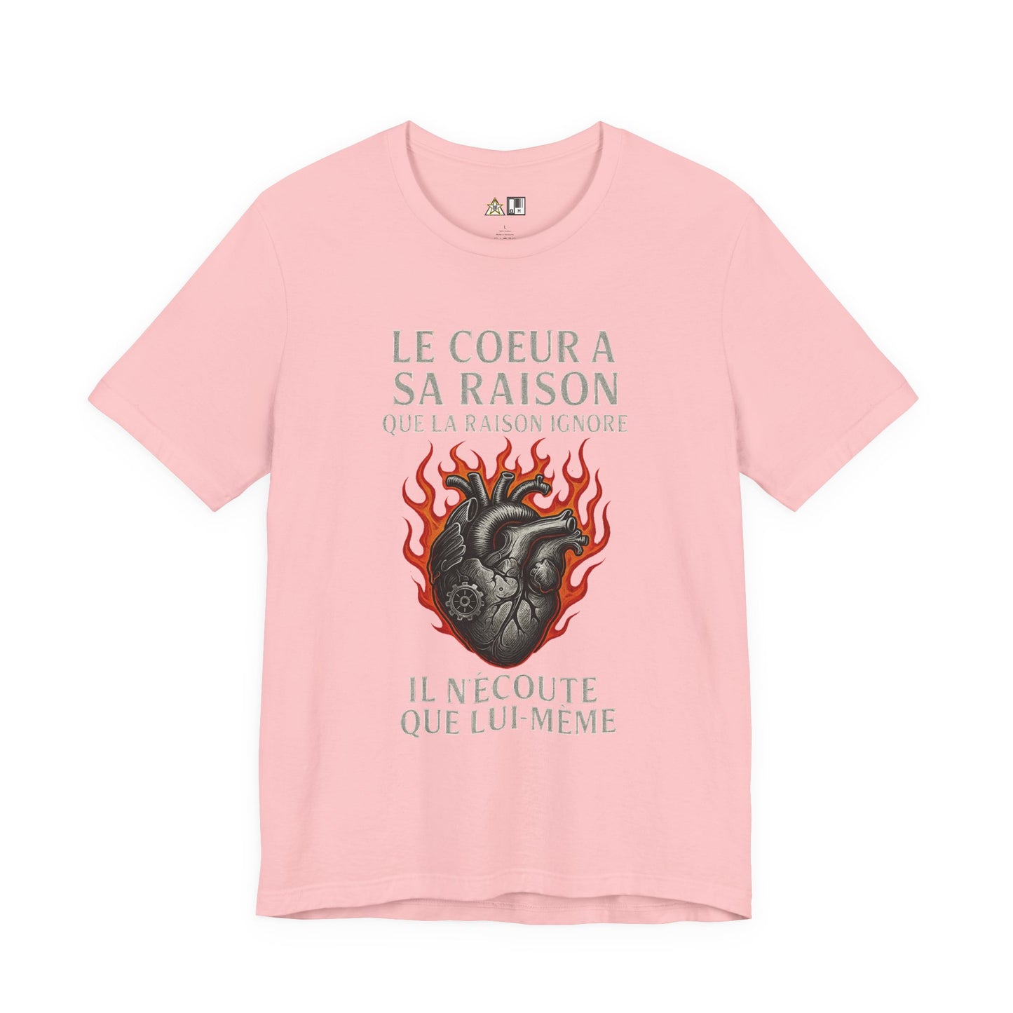 Instinct Over Reason Fireheart Tee – Unisex Streetwear Graphic Tee