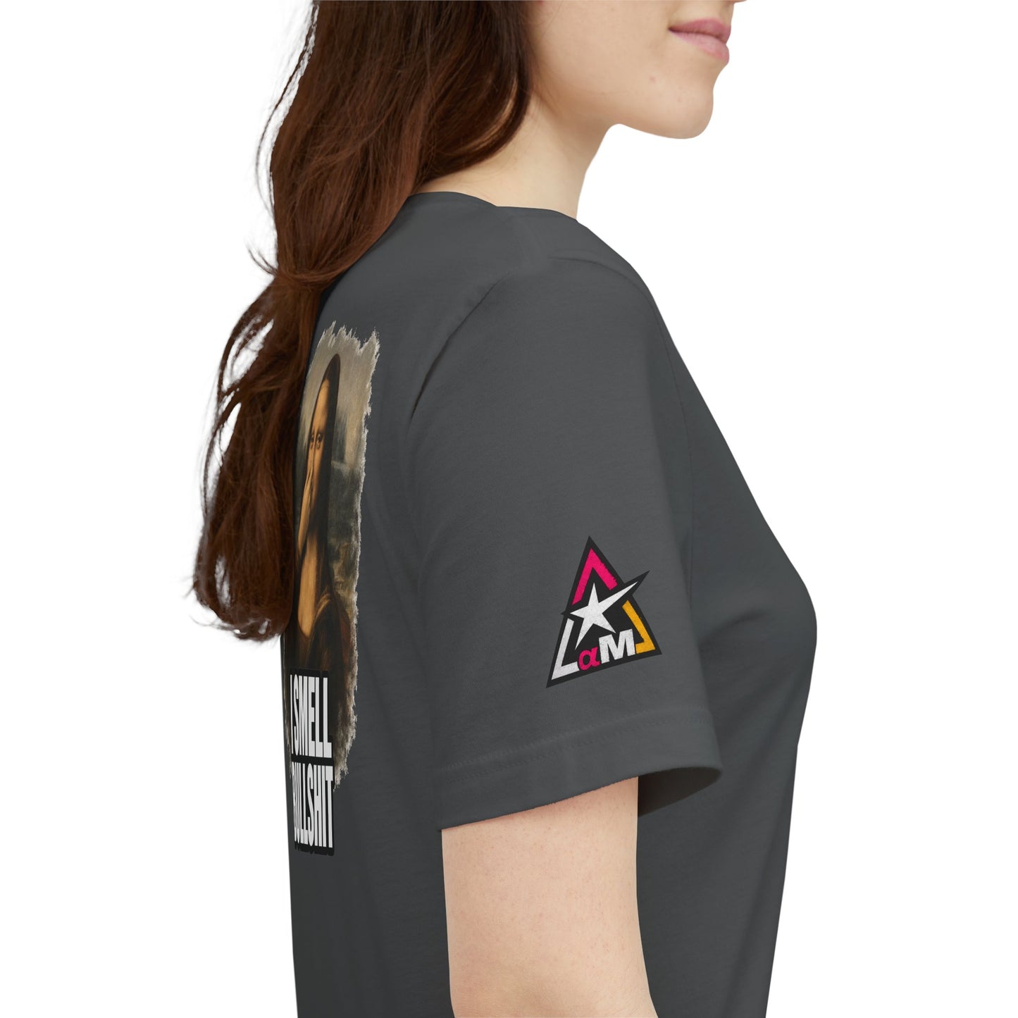 I Smell Bullshit – Funny Mona Lisa Parody Graphic Tee
