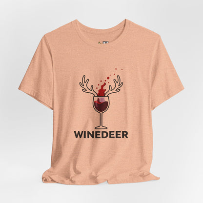 Wine Deer Authority – Unisex Bold Graphic Streetwear Tee