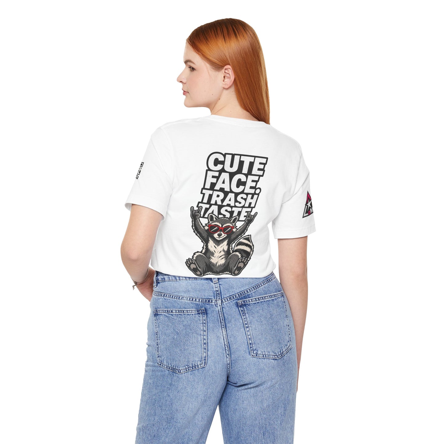 Cute Face, Trash Taste – Funny Raccoon Graphic Tee