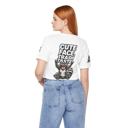 Cute Face, Trash Taste – Funny Raccoon Graphic Tee