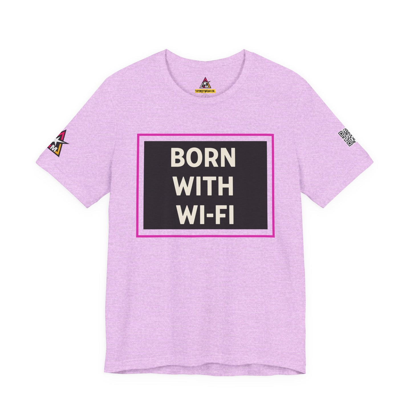 BORN WITH WI-FI | Funny Millennial Graphic Tee | Tech Humor Streetwear