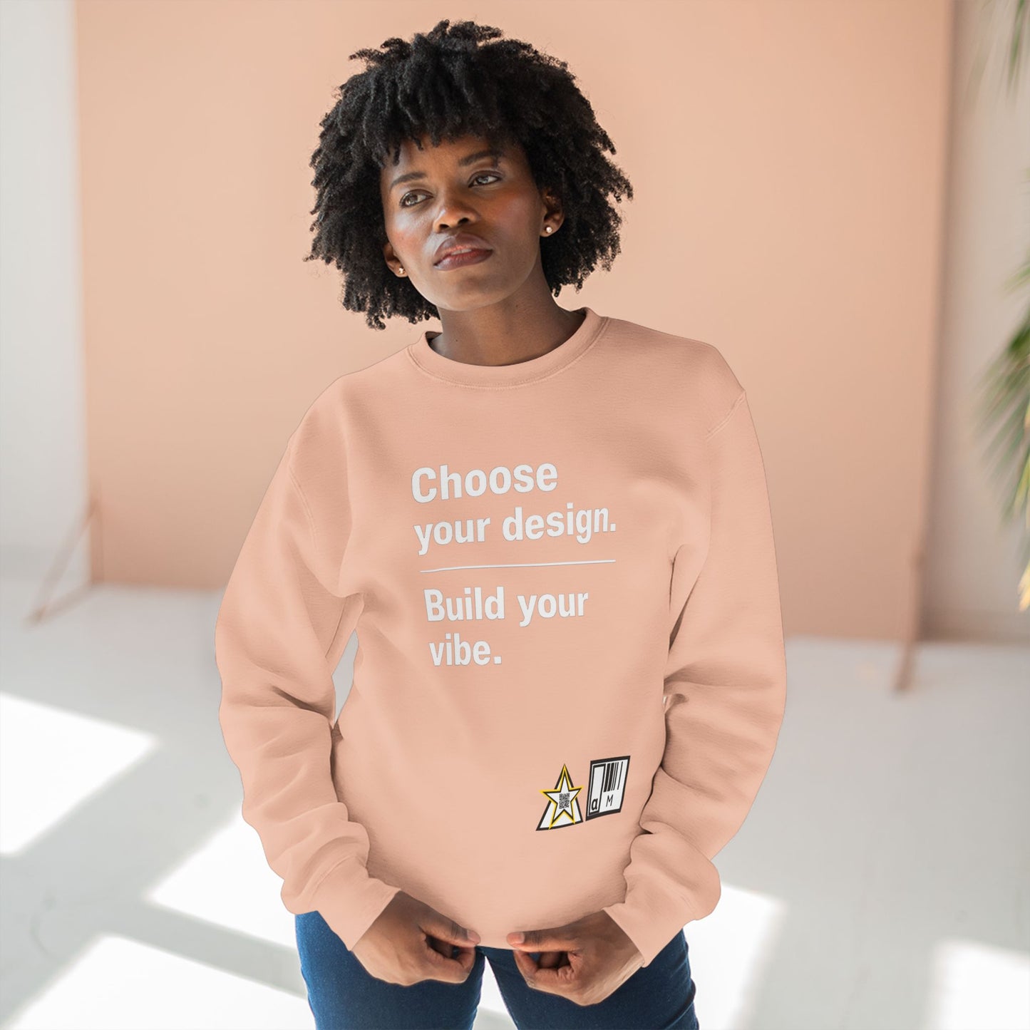 Custom Alpha Crewneck Choose Your Design Build Your Vibe Crewneck Sweatshirt