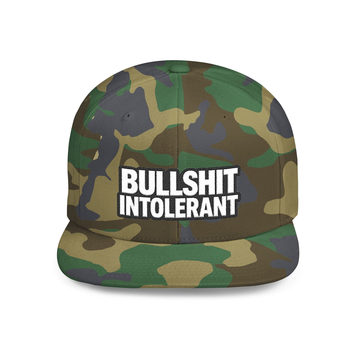 Bullshit Intolerant – Funny Sarcastic Streetwear Snapback