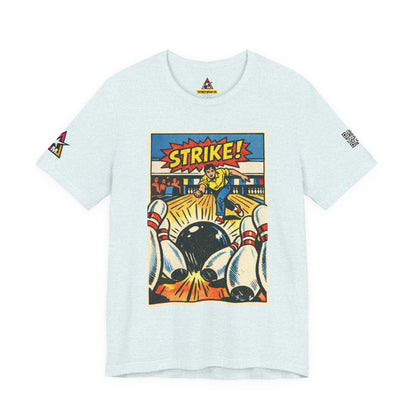 Strike Graphic T-Shirt | Bowling Streetwear Tee | Retro Bowling Shirt  STRIKE.
