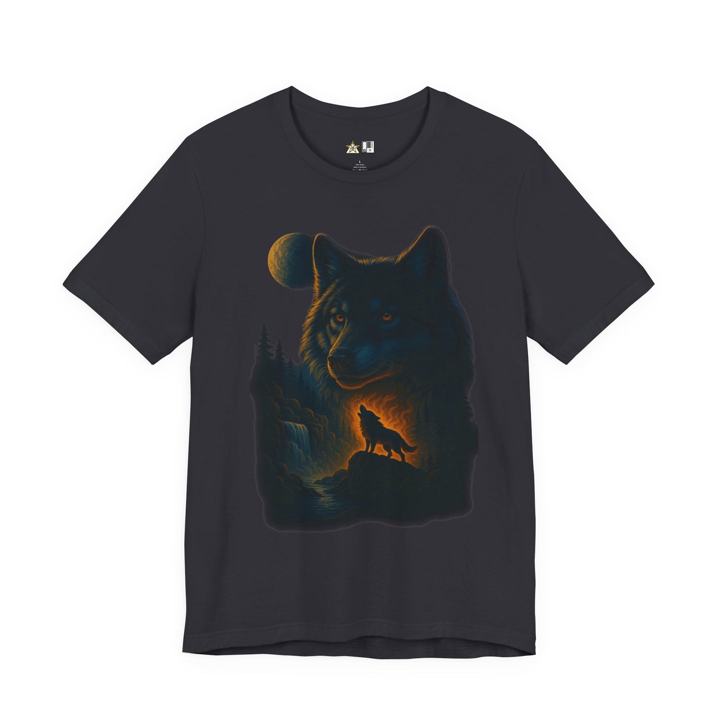 Midnight Wolf Instinct Tee – Unisex Streetwear Graphic Tee
