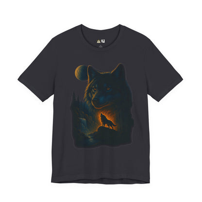 Midnight Wolf Instinct Tee – Unisex Streetwear Graphic Tee