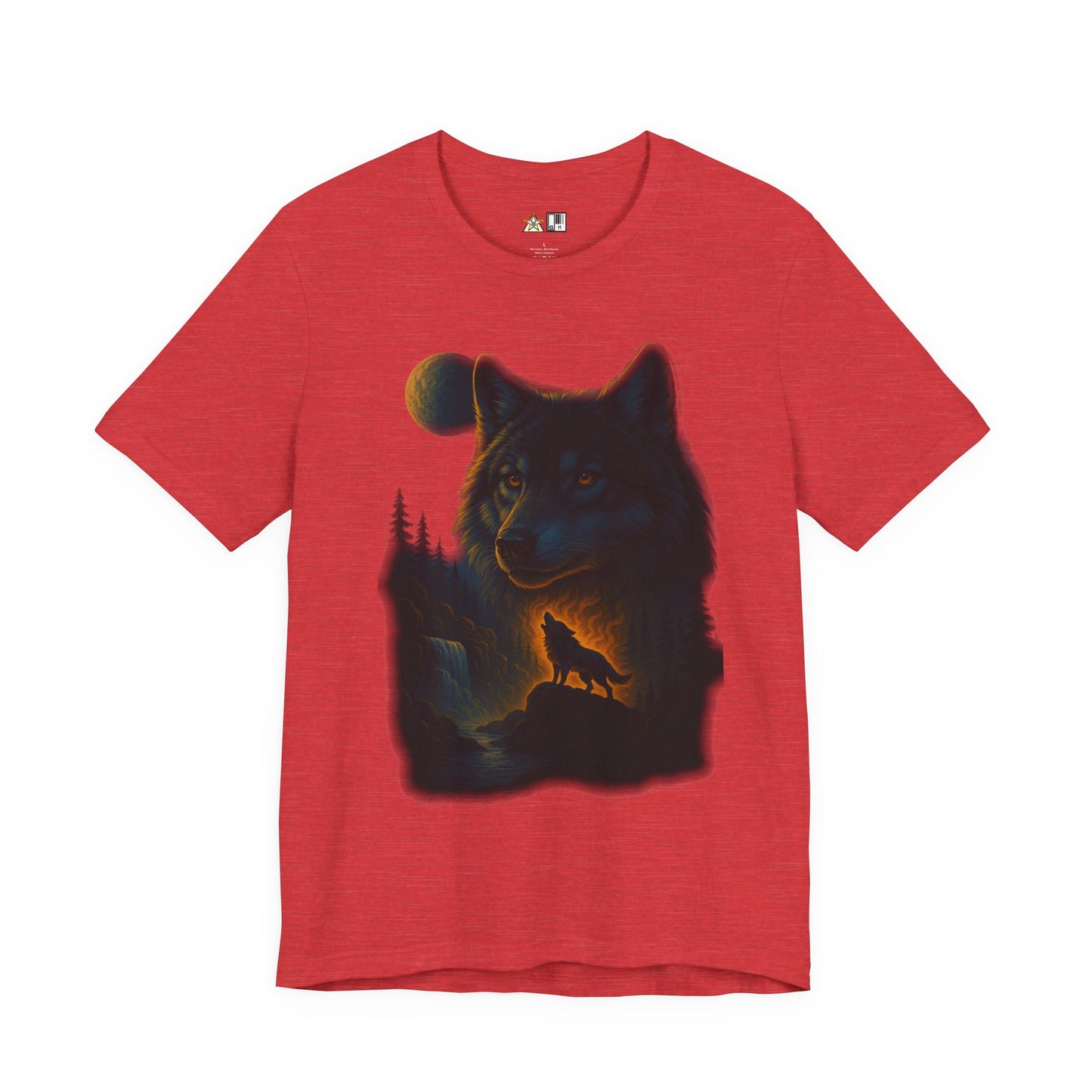 Midnight Wolf Instinct Tee – Unisex Streetwear Graphic Tee