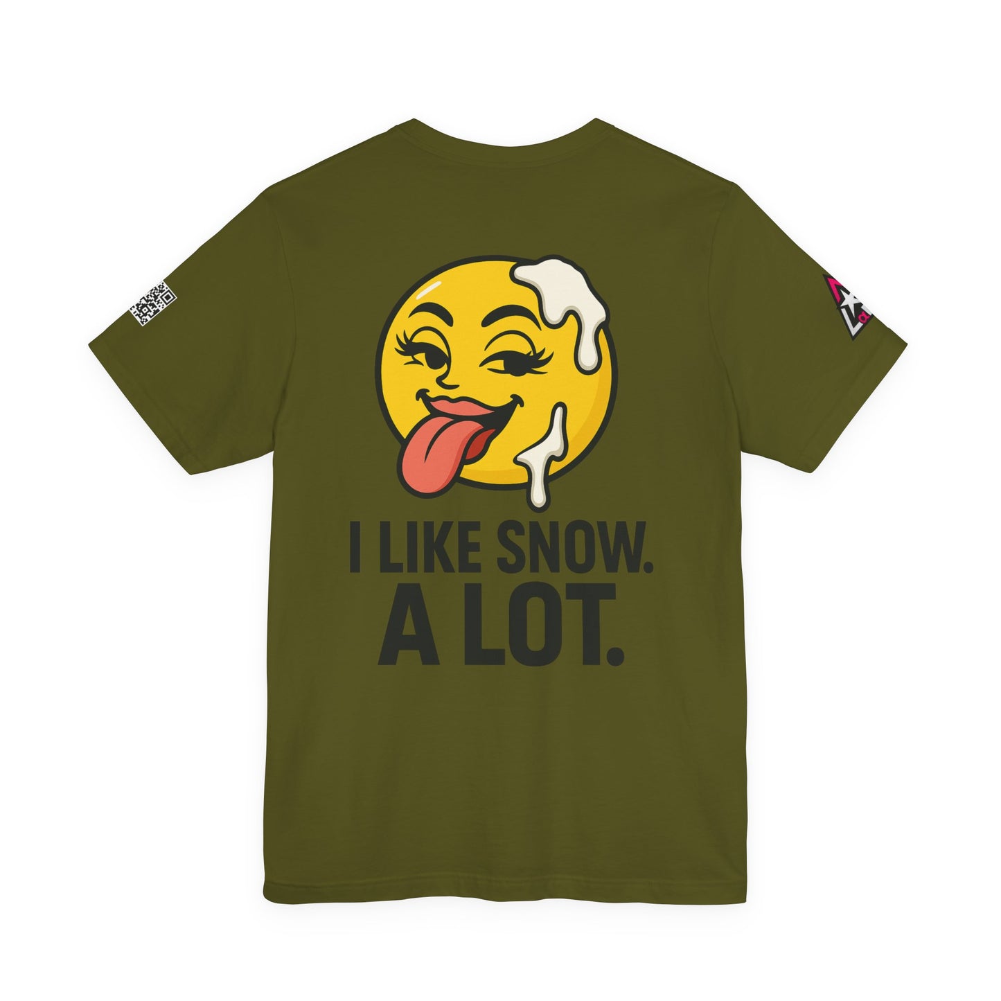 I Like Snow. A Lot. Graphic T-Shirt | Funny Winter Tee | Cheeky Snow Lover Shirt
