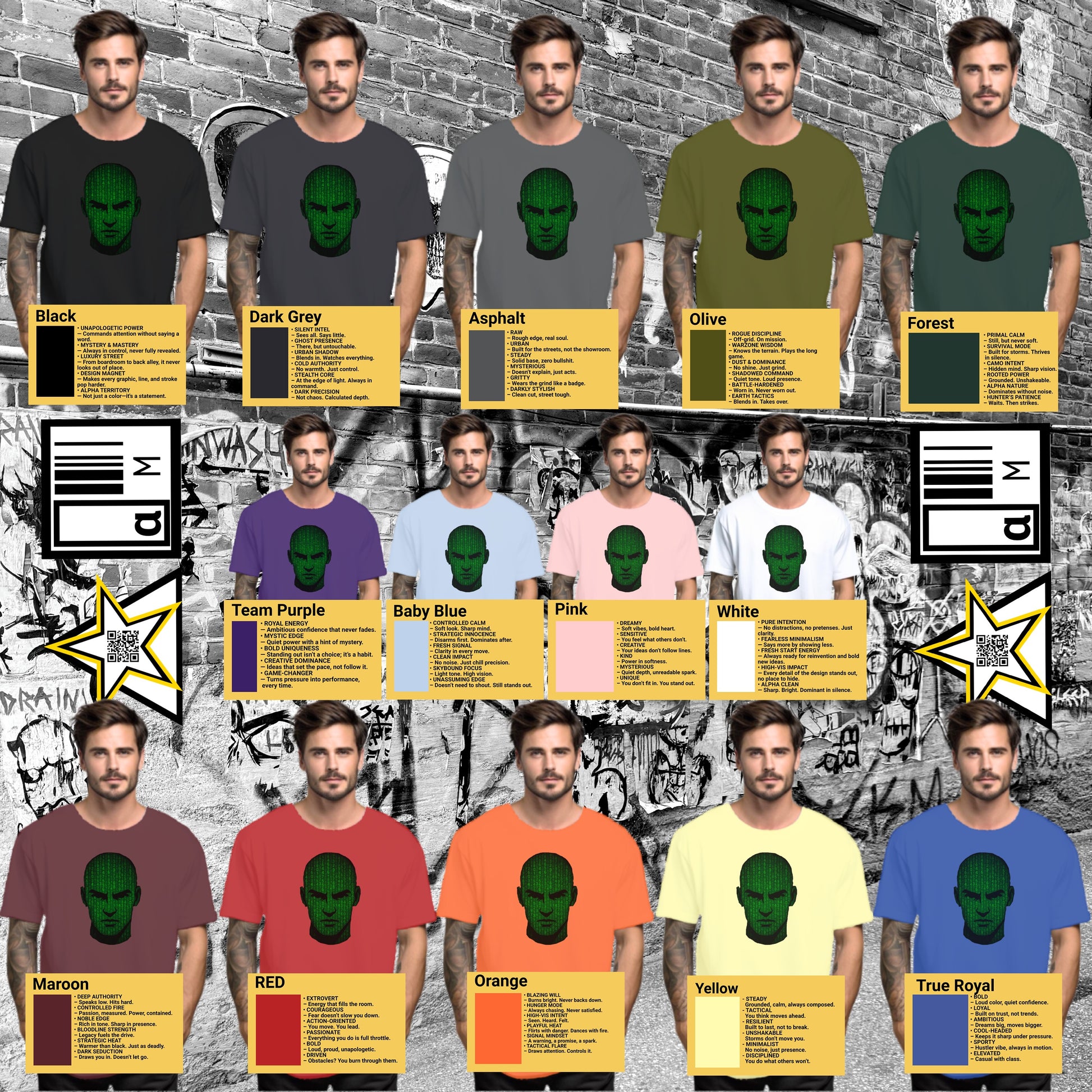 Colorful Graphic T-shirts with Unique Designs