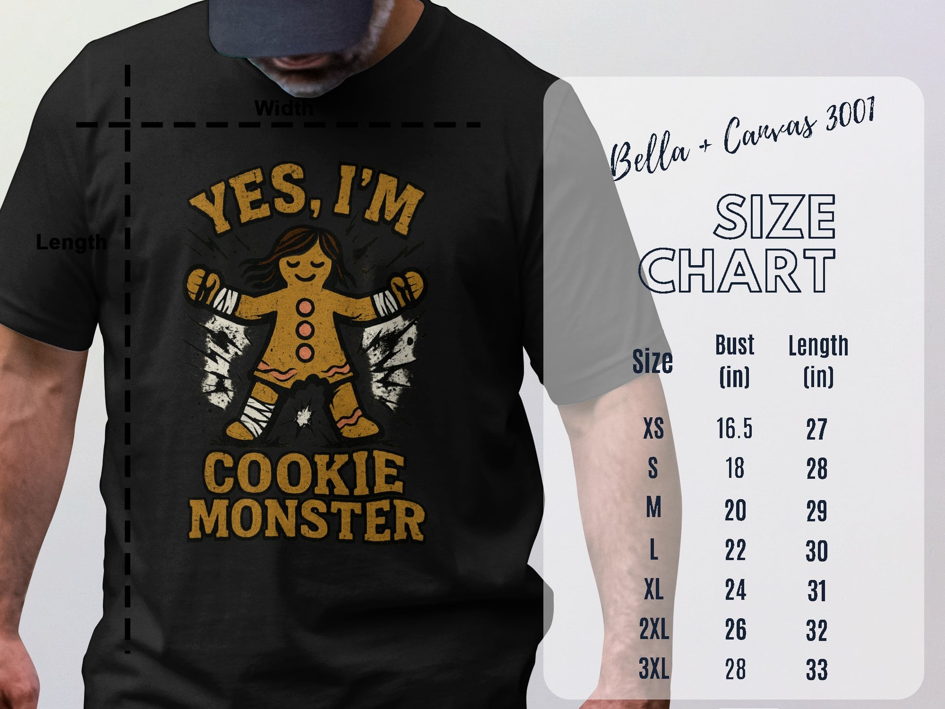Yes I'm Cookie Monster Men's Fashion Product
