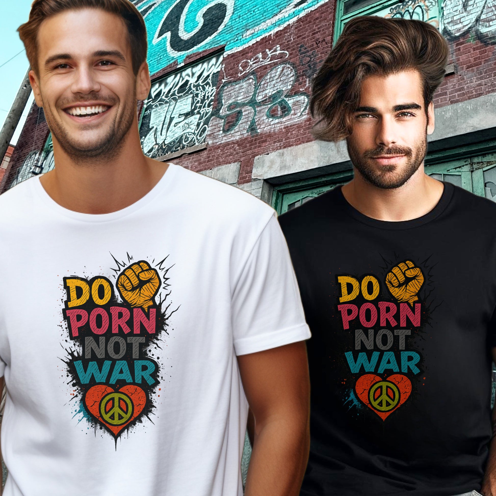 Do Porn Not War Graphic T-shirt product