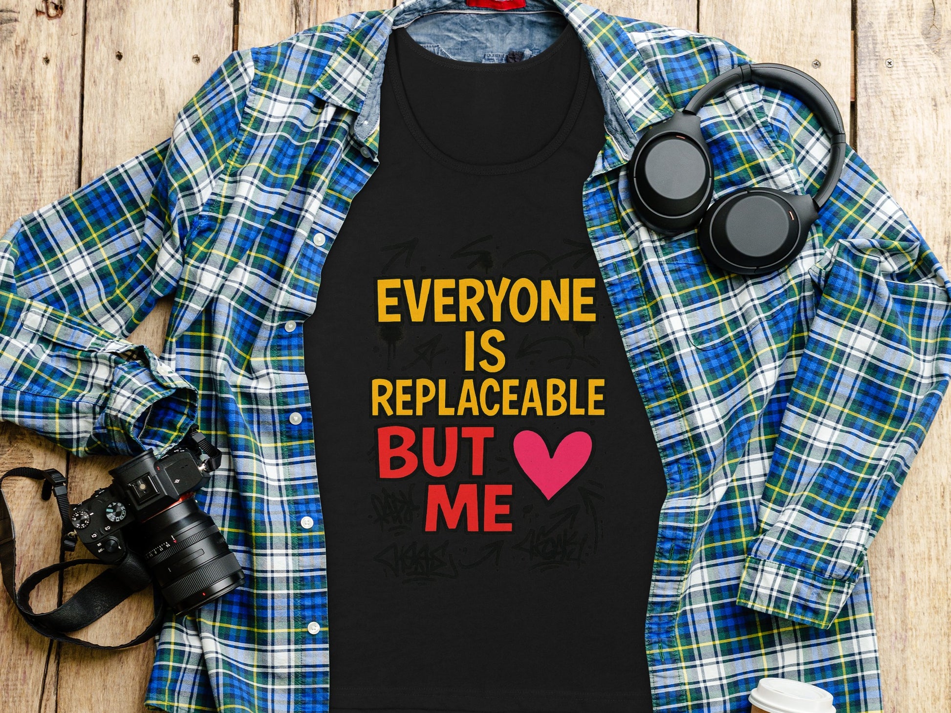 Everyone is Replaceable But Me Heart Love shirt product type