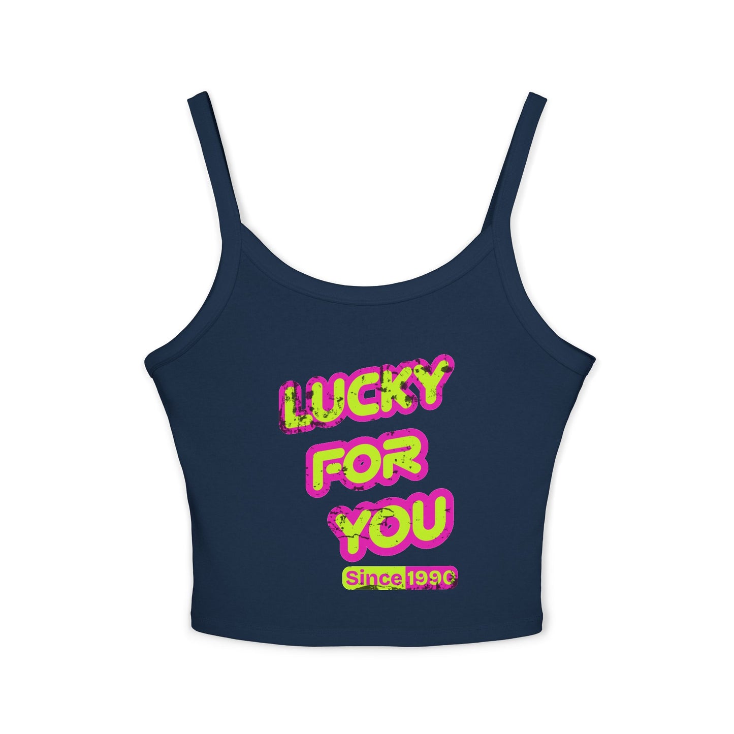LUCKY FOR YOU SINCE 1990 | Vintage Spaghetti tank | Retro Streetwear