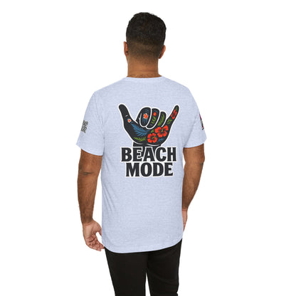 Beach Mode Graphic T-Shirt | Shaka Hand Tropical Tee | Summer Streetwear