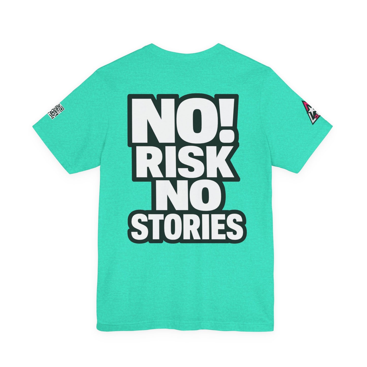 No Risk No Stories – Bold Motivational Graphic TeeNo Risk No Stories – Bold Motivational Graphic Tee