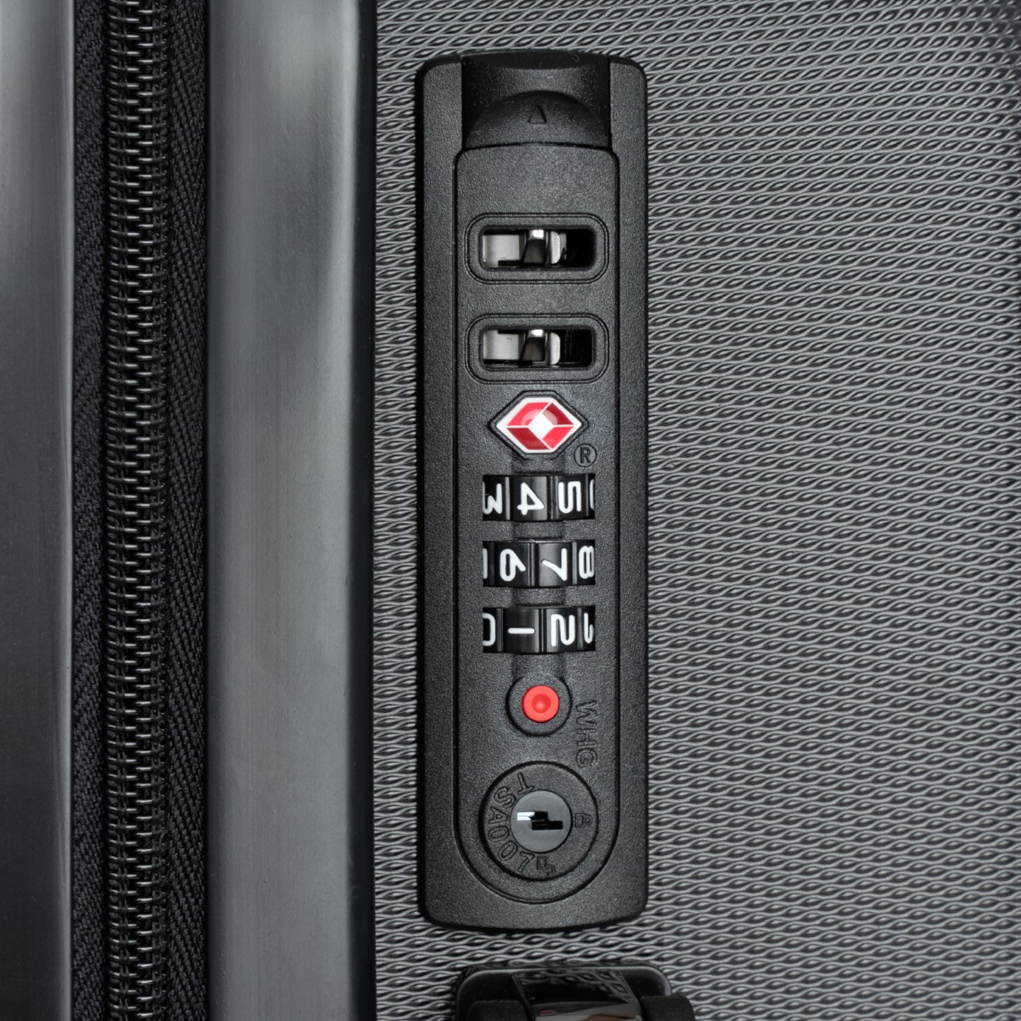 AlphaMens Streetwear Logo Carry-On Suitcase | Hard Shell Spinner Luggage | Travel Cabin Suitcase