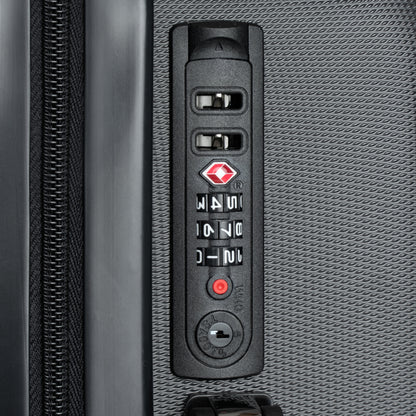 AlphaMens Streetwear Logo Carry-On Suitcase | Hard Shell Spinner Luggage | Travel Cabin Suitcase