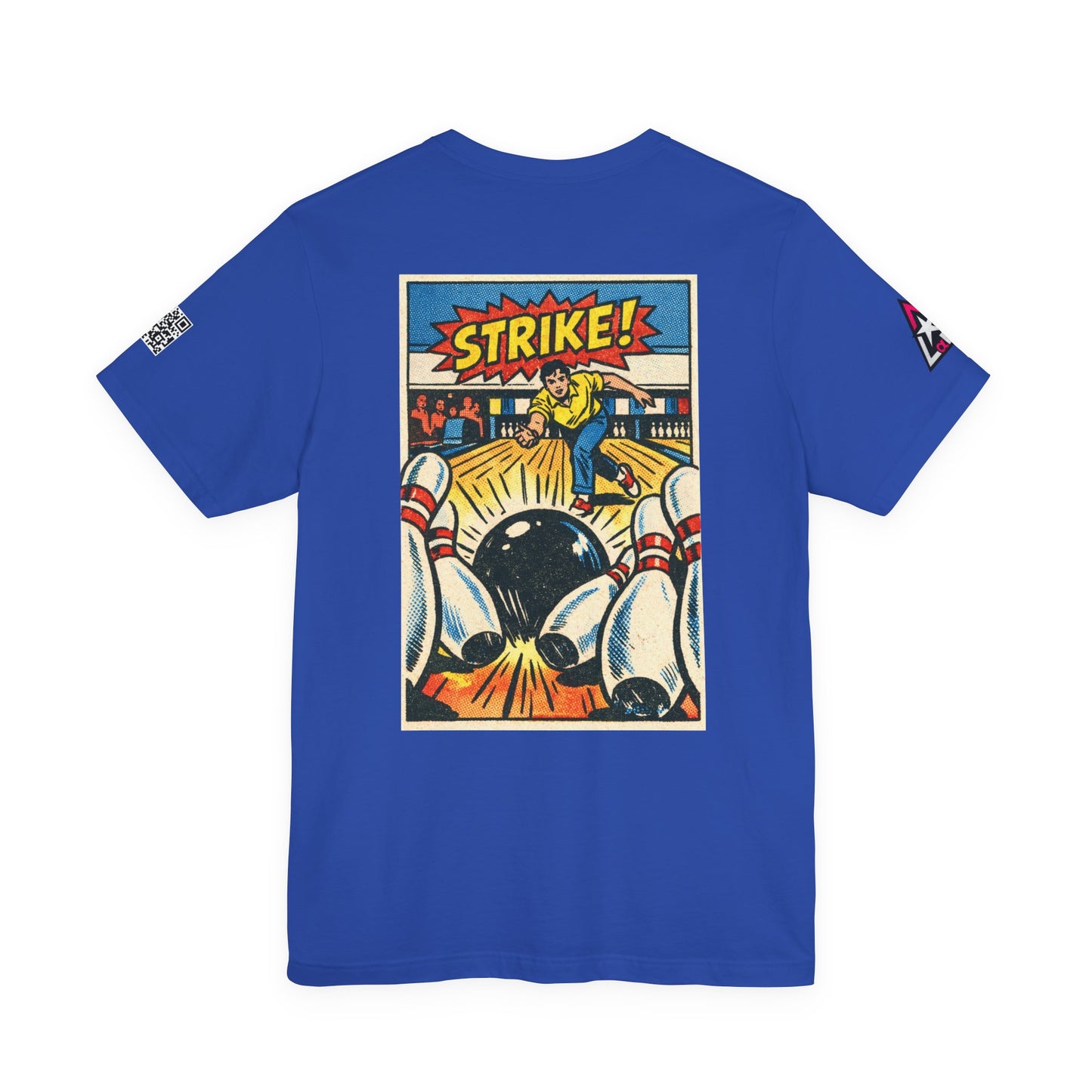Strike Graphic T-Shirt | Bowling Streetwear Tee | Retro Bowling Shirt  STRIKE.