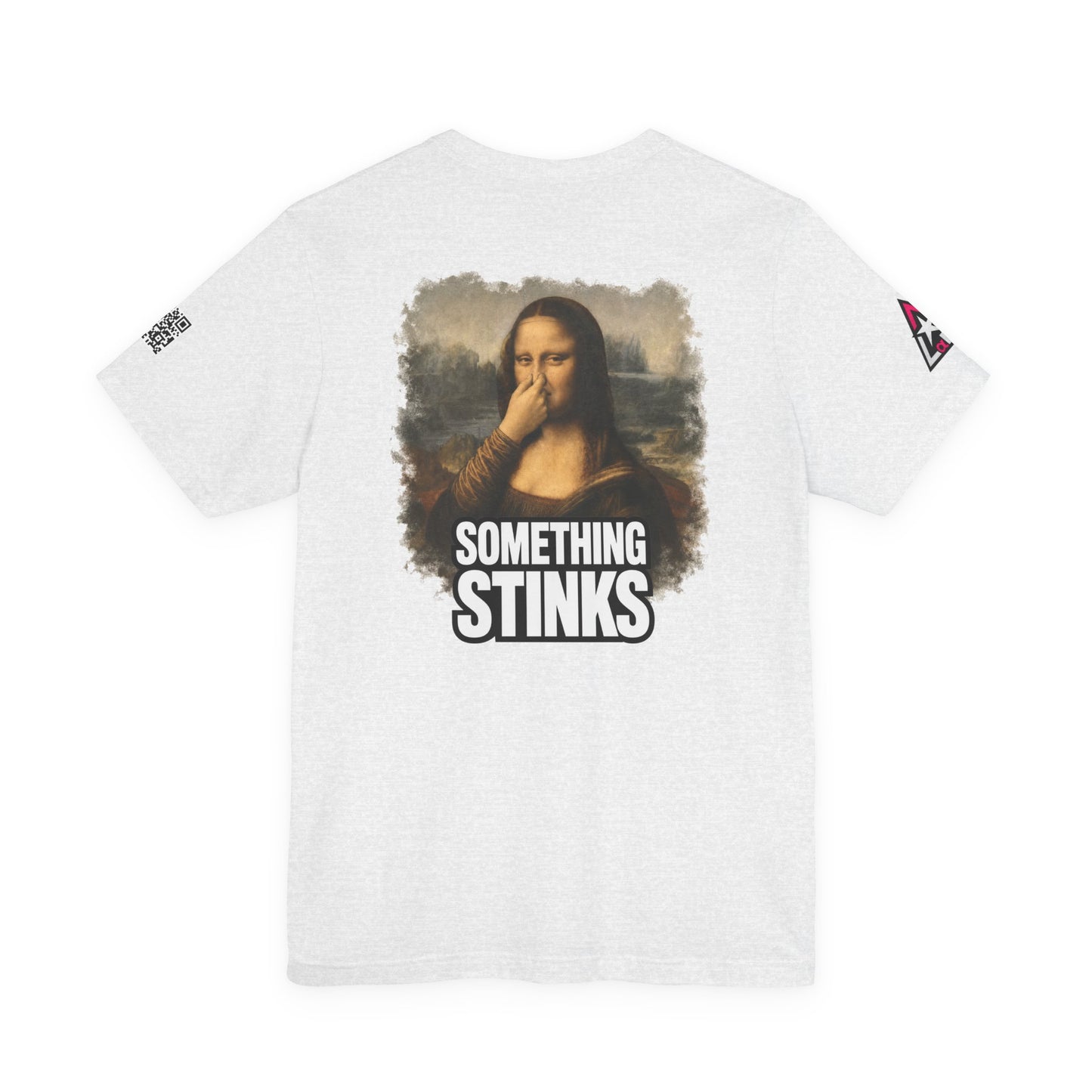 Something Stinks – Funny Mona Lisa Parody Graphic Tee