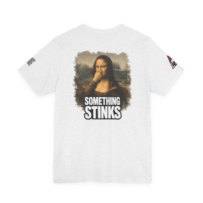 Something Stinks – Funny Mona Lisa Parody Graphic Tee