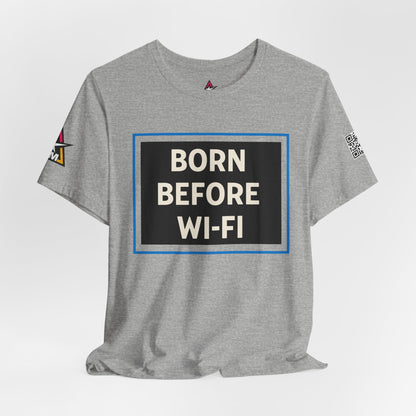 BORN BEFORE WI-FI | Funny Retro Graphic Tee | Gen X & Millennial Streetwear