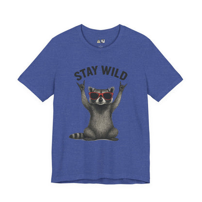 Stay Wild Raccoon Tee – Unisex Streetwear Graphic Tee