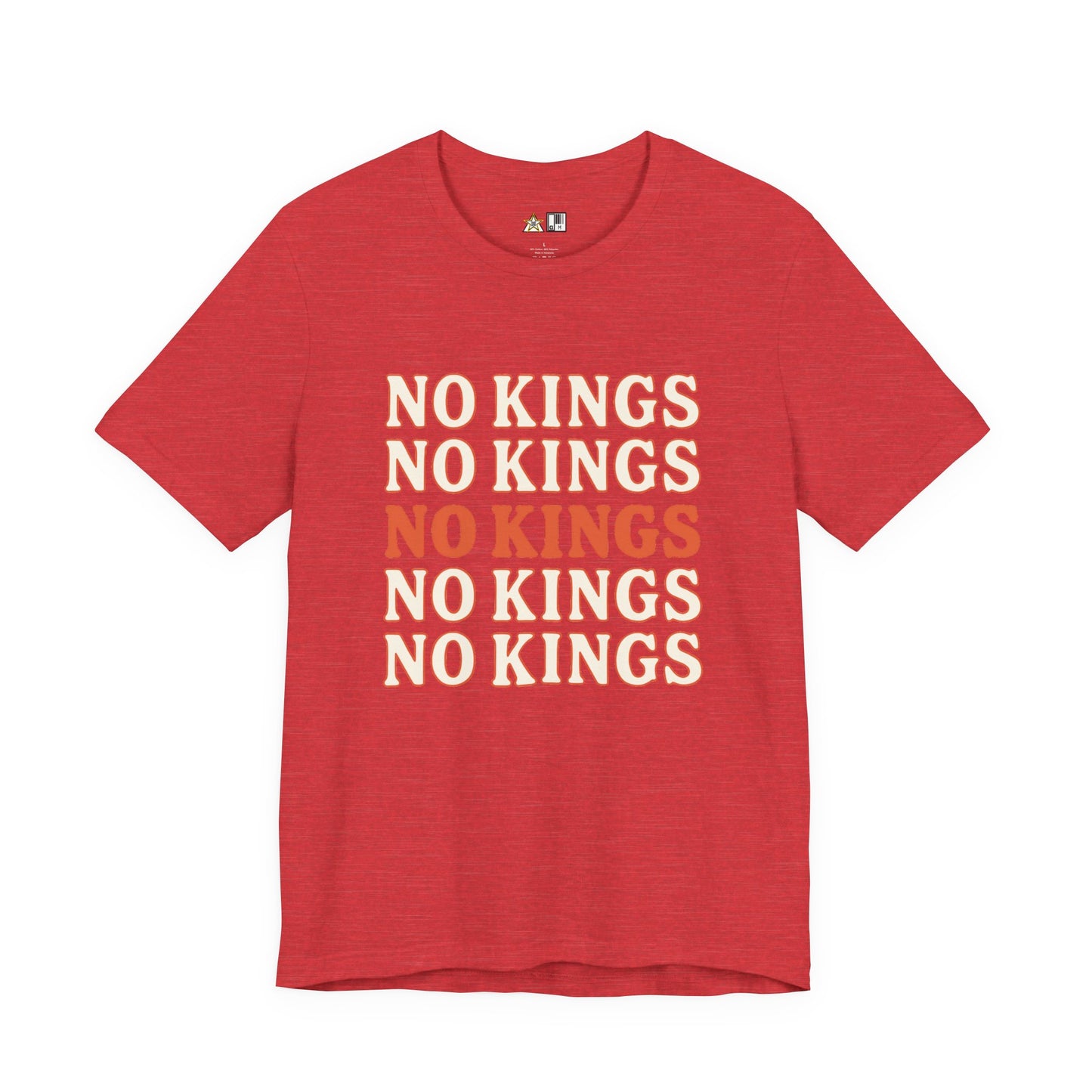 No Kings Pattern Dominance – Unisex Streetwear Graphic Tee