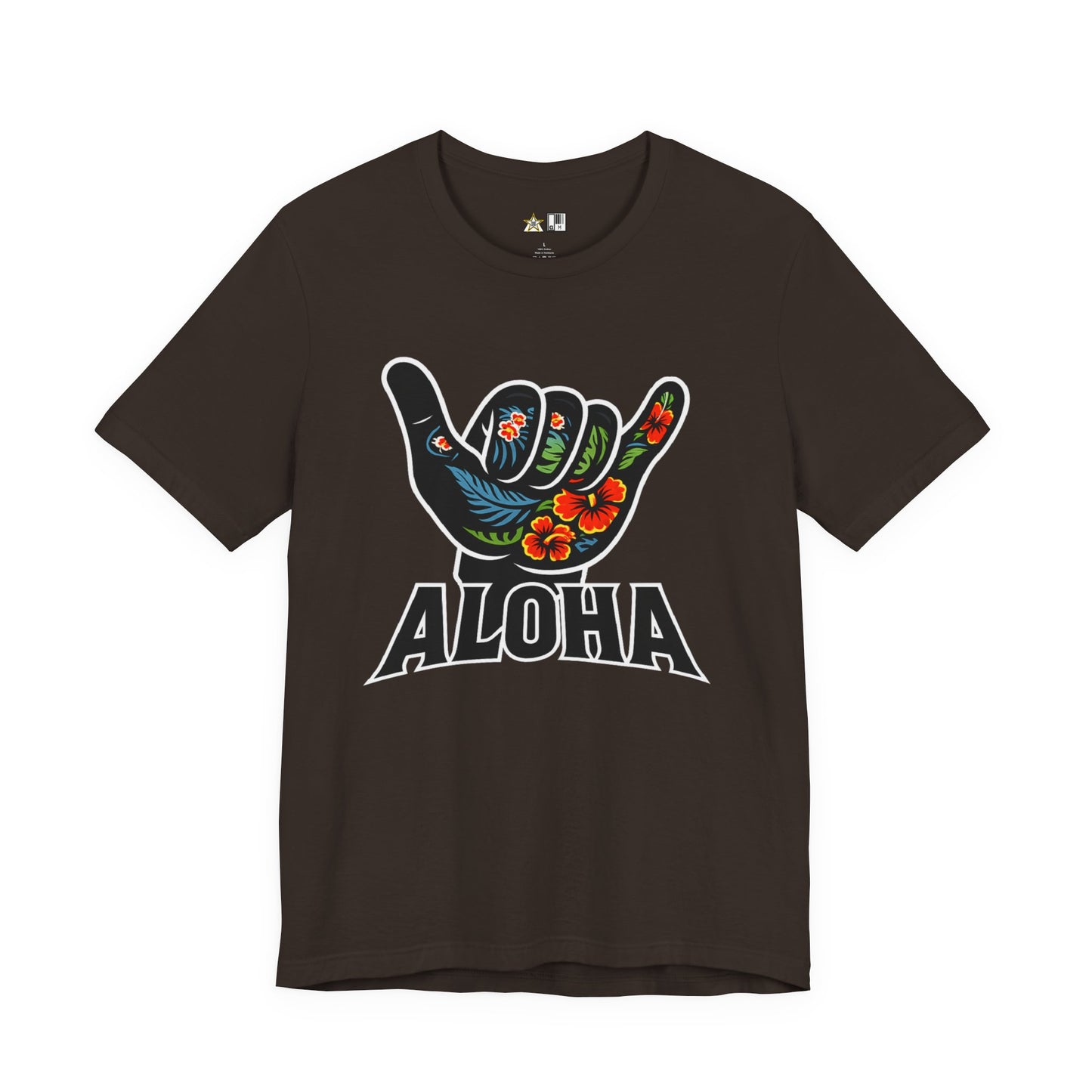Aloha Shaka Floral Vibe – Unisex Streetwear Graphic Tee