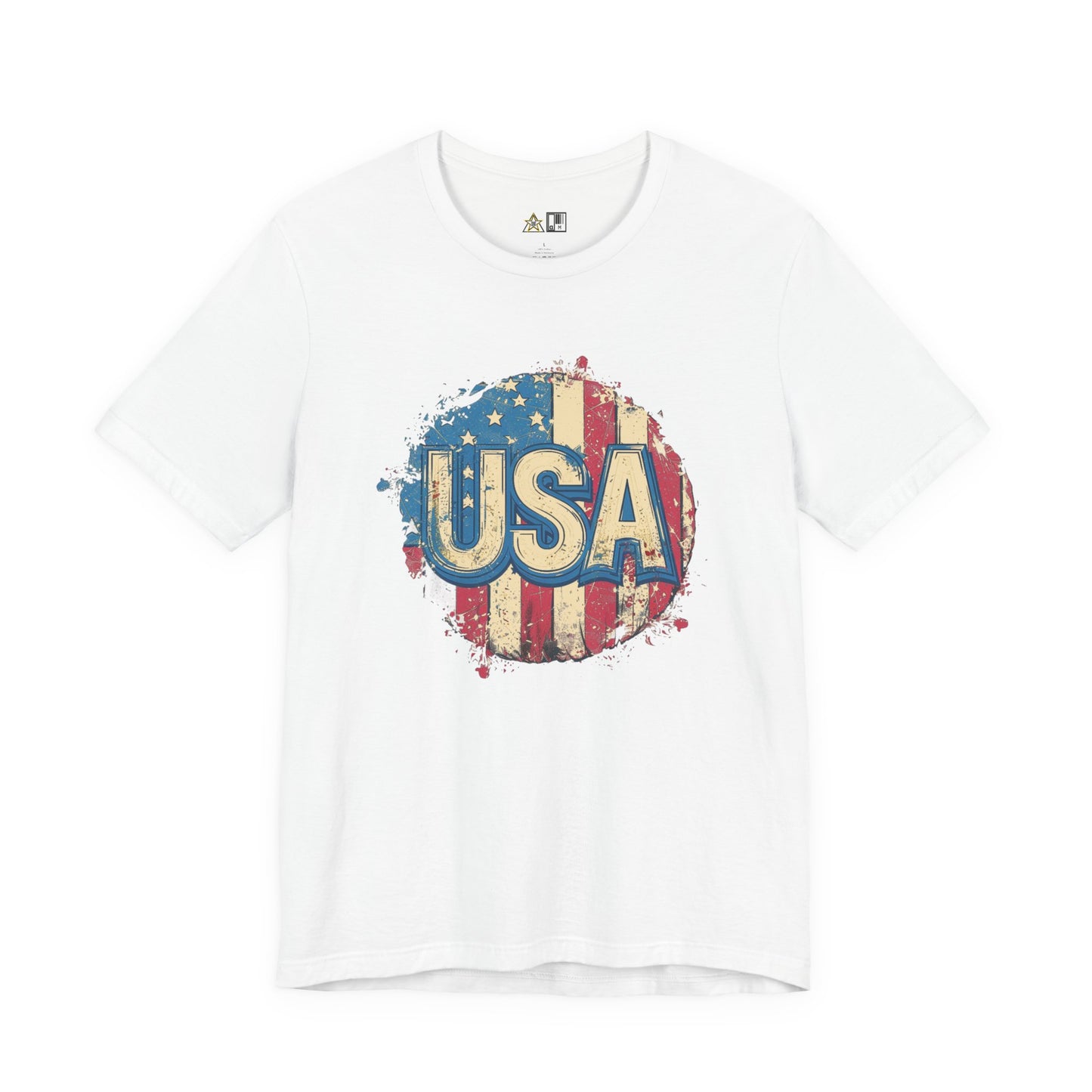 USA Raw Spirit – Unisex Patriotic Streetwear Tee