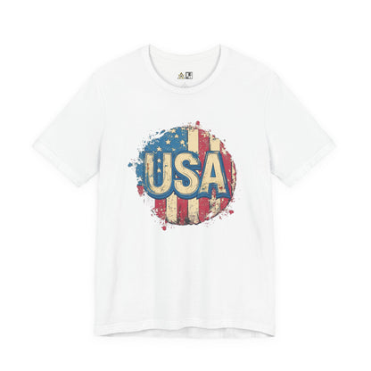 USA Raw Spirit – Unisex Patriotic Streetwear Tee