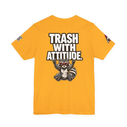 Trash With Attitude – Funny Raccoon Graphic Tee