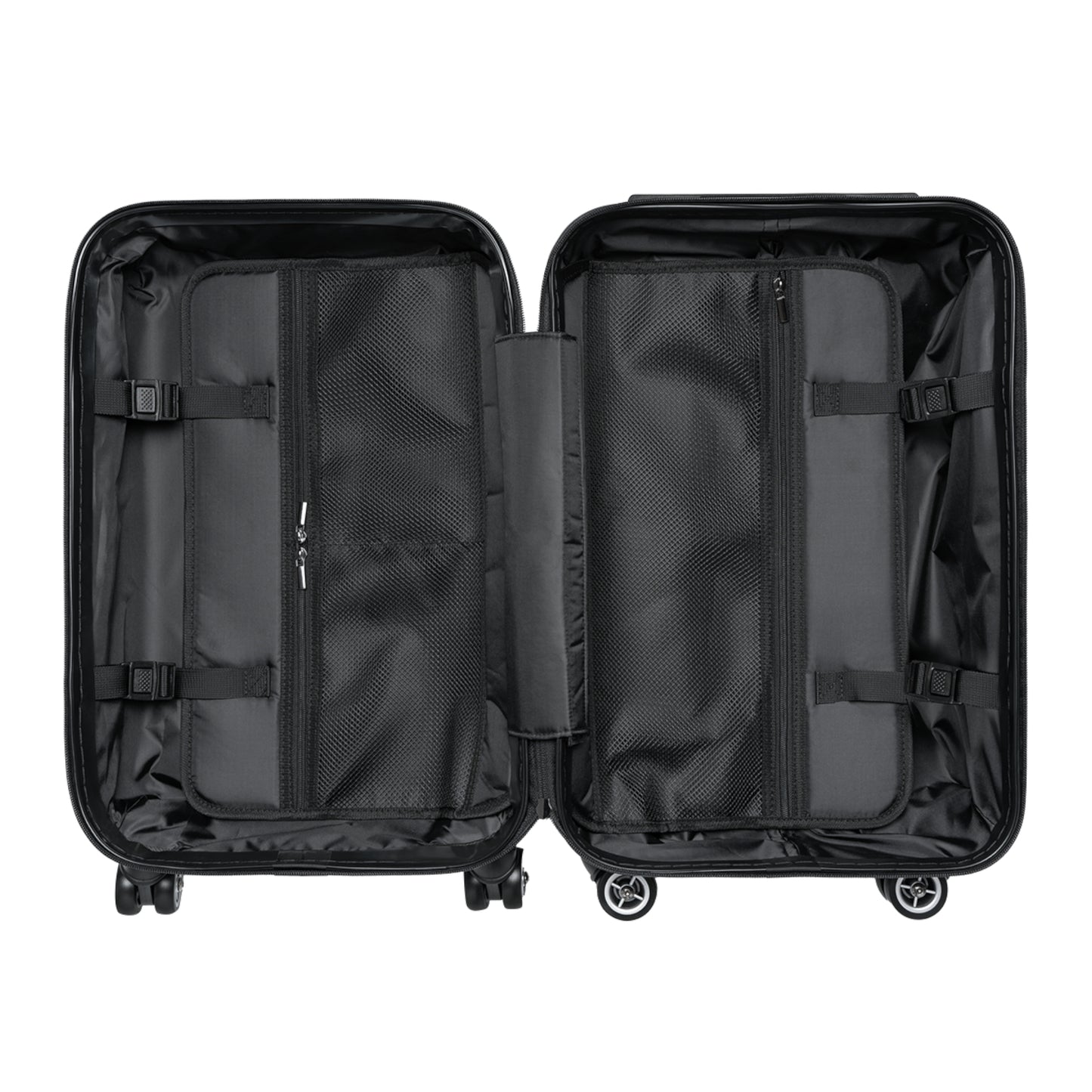 AlphaMens Streetwear Logo Carry-On Suitcase | Hard Shell Spinner Luggage | Travel Cabin Suitcase