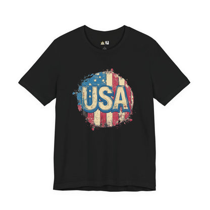 USA Raw Spirit – Unisex Patriotic Streetwear Tee