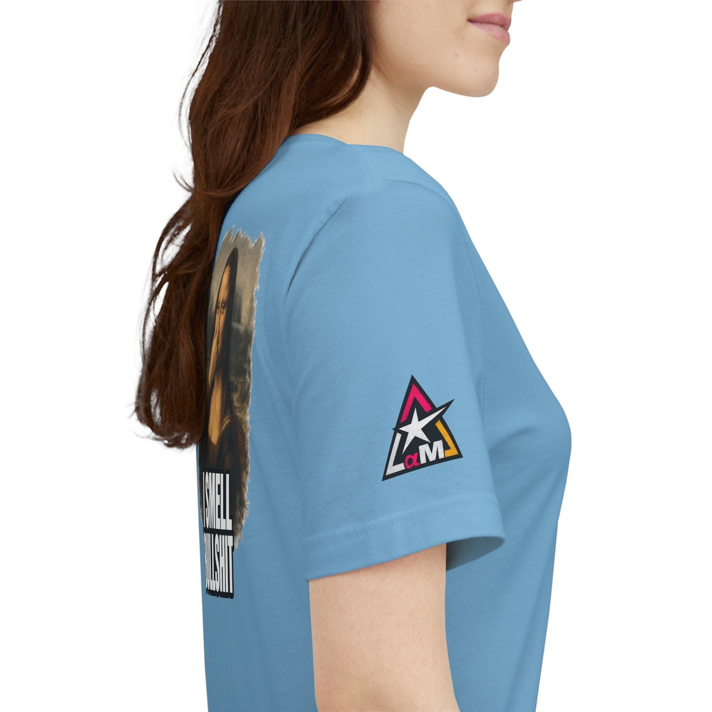 I Smell Bullshit – Funny Mona Lisa Parody Graphic Tee