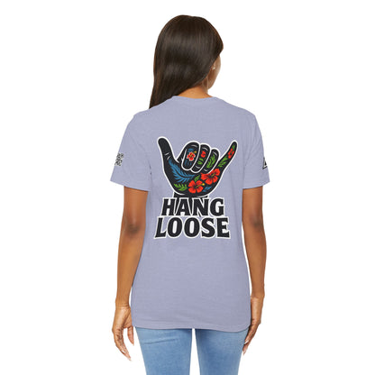 Hang Loose Graphic T-Shirt | Shaka Hand Tee | Tropical Surf Streetwear