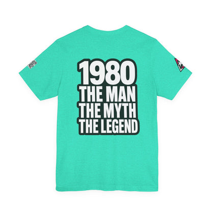 1980 The Man The Myth The Legend Graphic T-Shirt | 1980 Birthday Tee | Vintage Legend Shirt