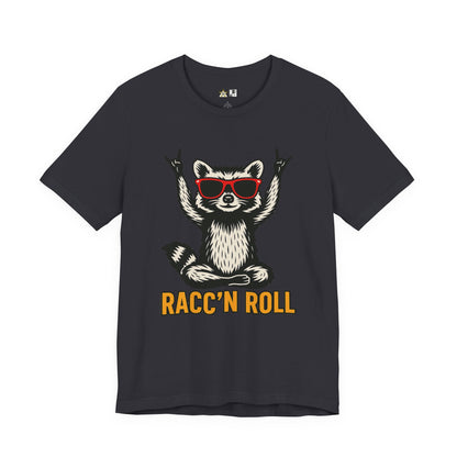 Racc’n Roll Attitude Tee – Unisex Streetwear Graphic Tee