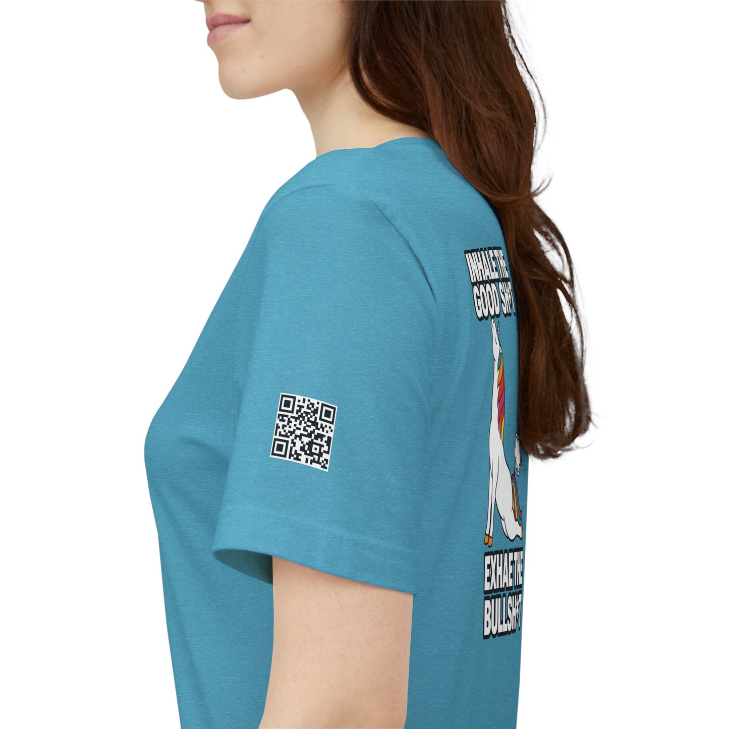 Inhale the Good Shit, Exhale the Bullshit – Funny Unicorn Graphic Tee