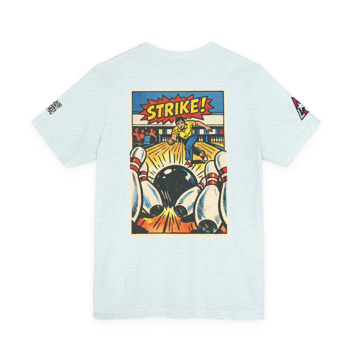 Strike Graphic T-Shirt | Bowling Streetwear Tee | Retro Bowling Shirt  STRIKE.