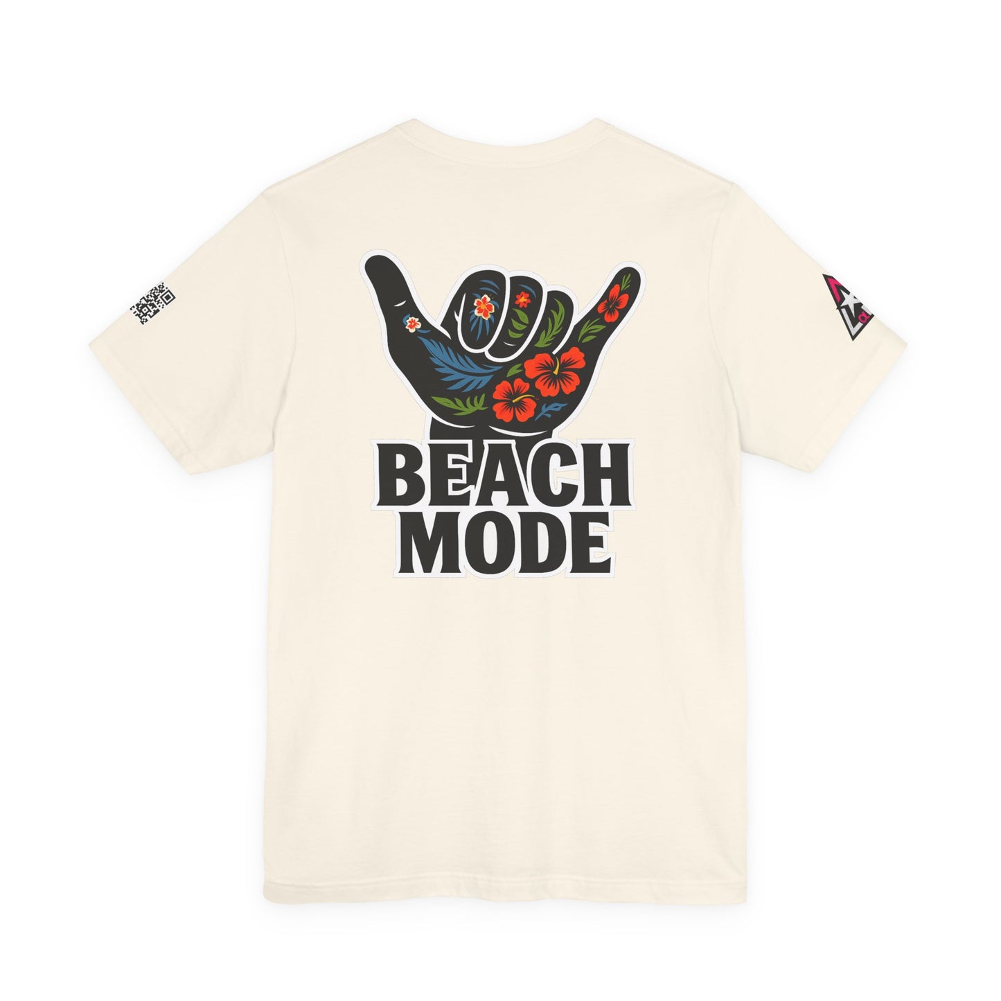 Beach Mode Graphic T-Shirt | Shaka Hand Tropical Tee | Summer Streetwear