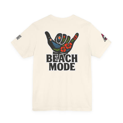 Beach Mode Graphic T-Shirt | Shaka Hand Tropical Tee | Summer Streetwear