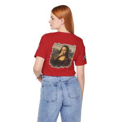 Something Smells Like Bullshit Graphic T-Shirt | Mona Lisa Parody Tee