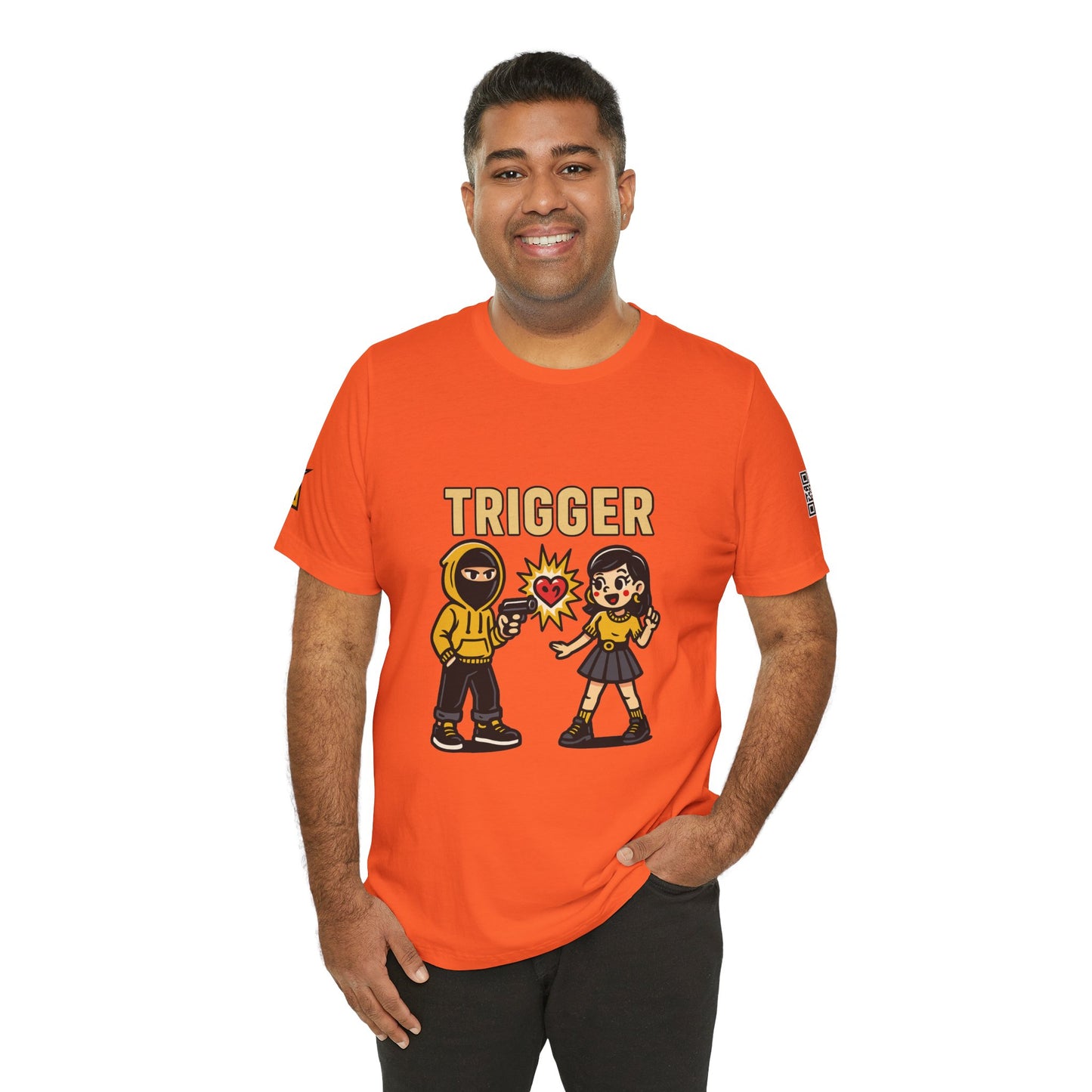 Trigger Graphic T-Shirt | Funny Dating Tee | Toxic Love Streetwear  TRIGGER