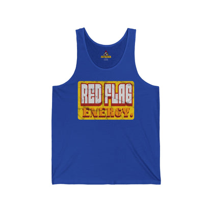 RED FLAG ENERGY | Funny Vegas Tank Top | Summer Vacation Graphic Tank | Bachelor Party Gift | Festival & Pool Party Shirt