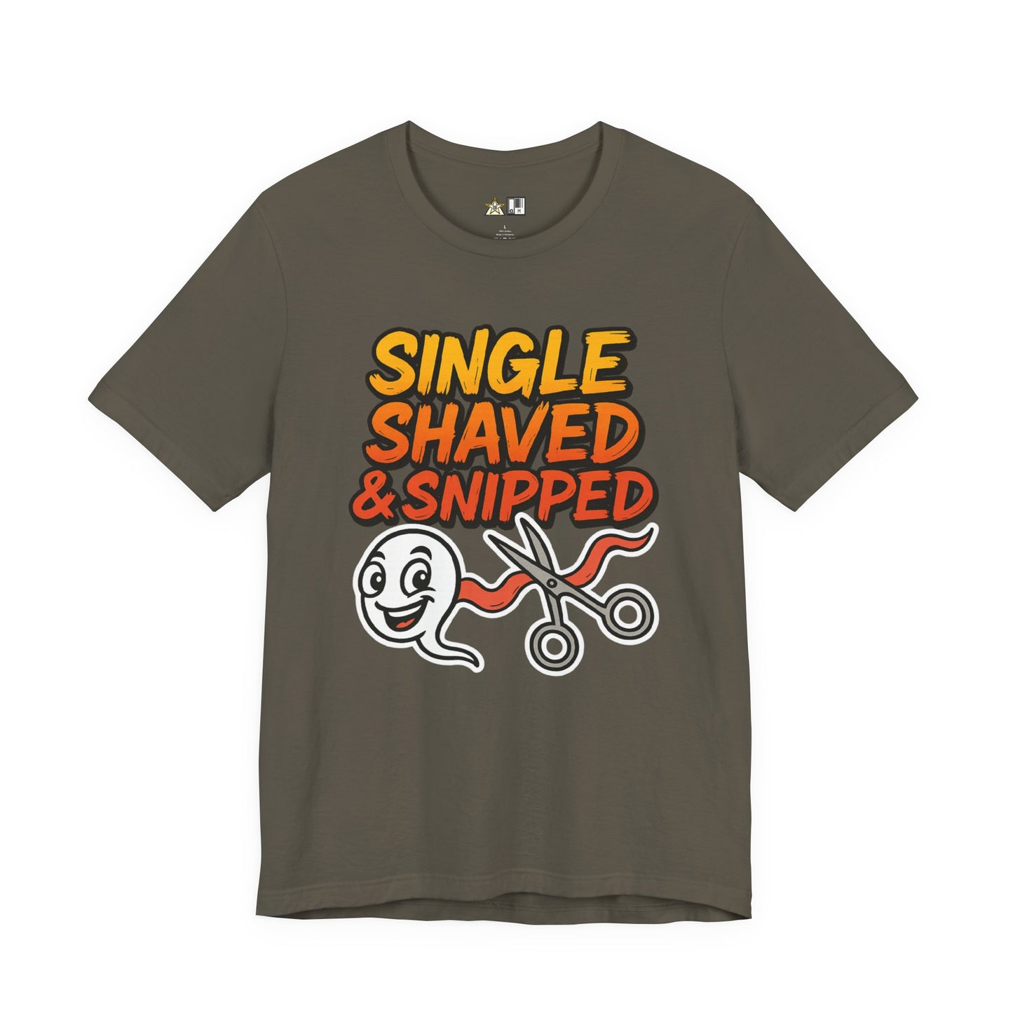 Single, Shaved & Snipped – Unisex Streetwear Graphic Tee